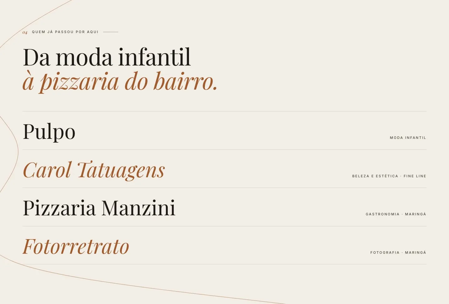 Lista de marcas que já fizeram parceria com a Gabi